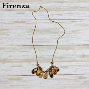 Vintage Firenza girl shoe charm necklace